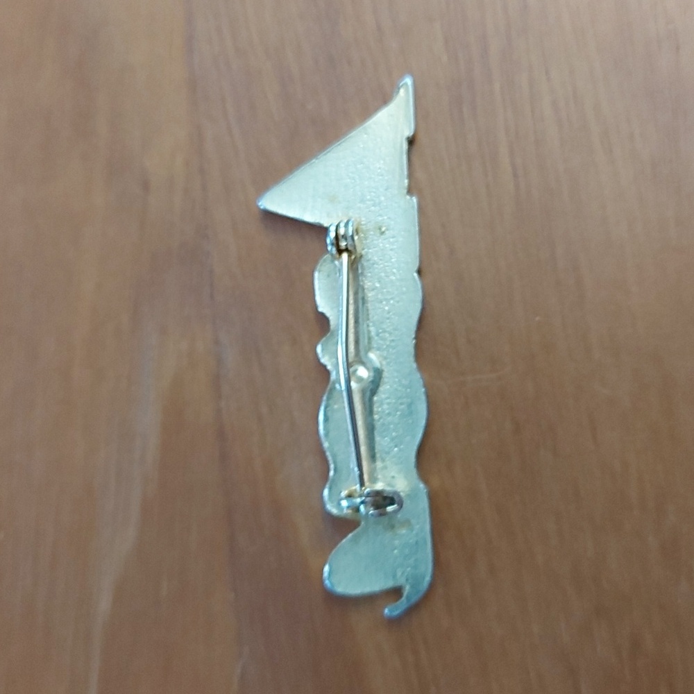 Avon Gold Tone Script Pin/Brooch - Picture 3 of 4